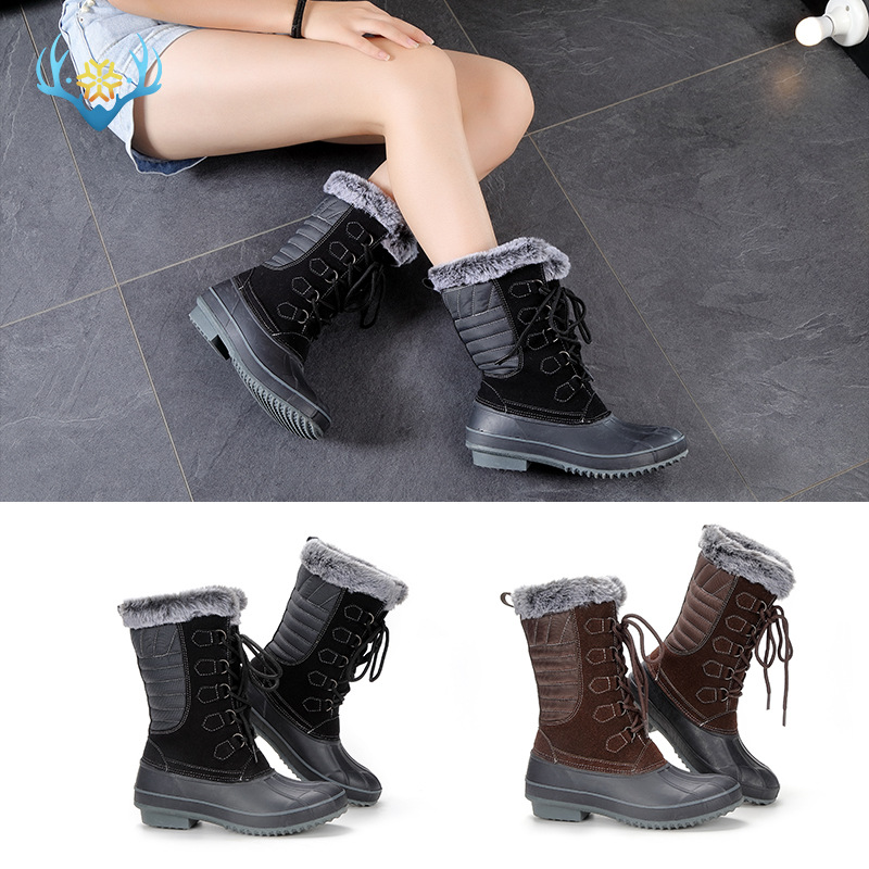 Botas de nieve a prueba de agua versión pública chanclos no estándar botas de concha transfronteriza nueva fábrica de lanzamiento de producto al por mayor entrega de una sola pieza