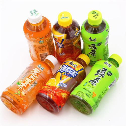 12 small bottles full box Master Kong iced black tea mini jasmine honey tea green plum green tea cola sprite beverage wholesale