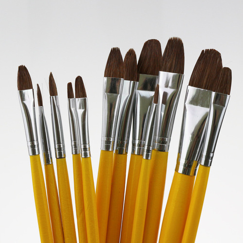 Van Gogh 826 Wolf Hair Brush Art Painting Gouache Watercolor Single Brush Children's Graffiti Brush Oil Painting Row Brush