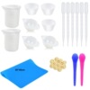 Epoxy resin, crystal, silica gel tools set, measuring cup, mixing stick