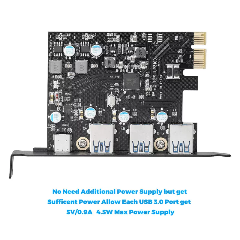 PCI-E к USB 3.0 type-C USB 3.0 расширительная карта \ удобна в использовании без внешнего источника питания