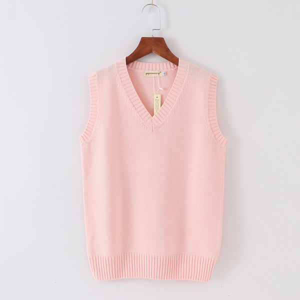 knitted solid color student pleated skirt