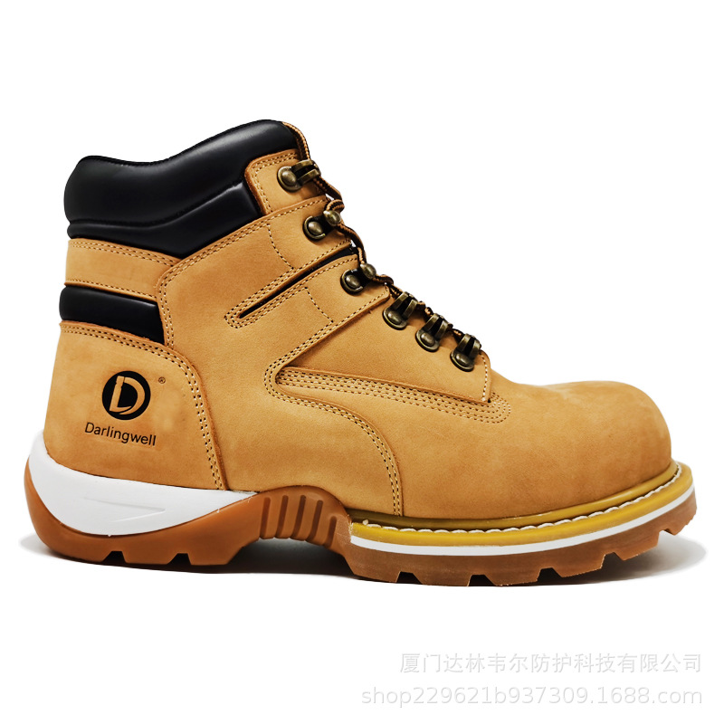 头层牛扒皮固特异安全鞋工装劳保鞋防砸防刺S3出口批发生产外贸