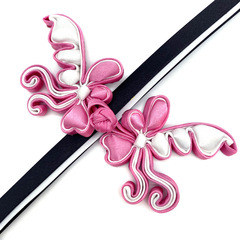 Baxi Filling Substrate Small Flying Swallow Embossed Button Stand Collar Tang Suit Classical Cheongsam Button Dance Costume Creative Button