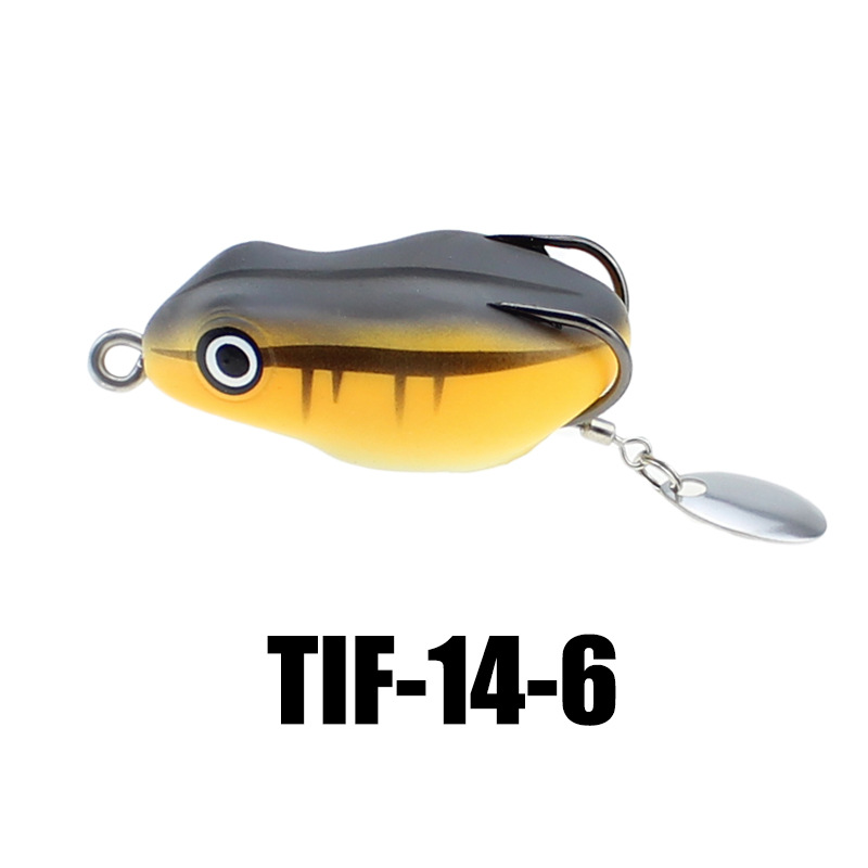 Mini Lei Rana Luya estilo tailandés pescado negro duro negro 45mm 8,5G