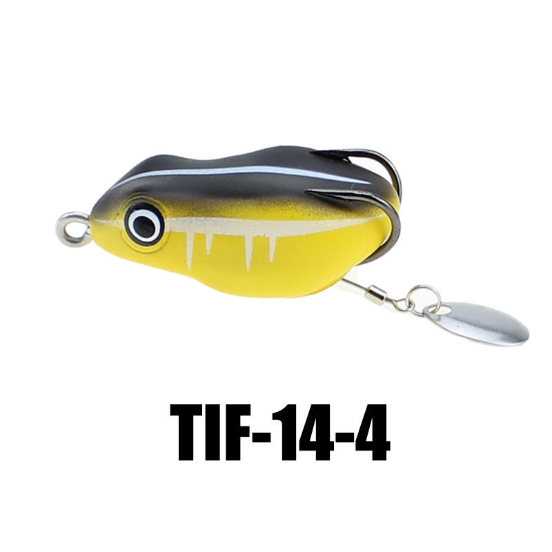 Mini Lei Rana Luya estilo tailandés pescado negro duro negro 45mm 8,5G