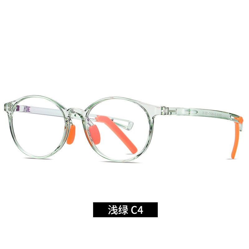 Nuevos niños TR90 gafas de luz anti-azul niños y niñas de moda gafas lisas 5108 gafas de teléfono móvil puede ser equipado con la miopía