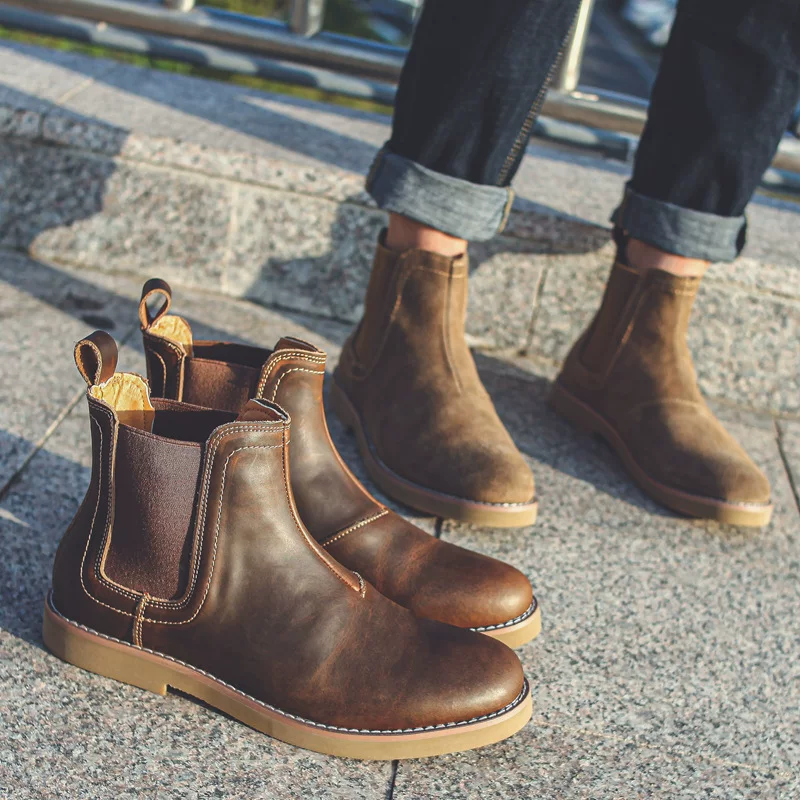 Martens, chelsea, теплые ботинки в английском стиле для отдыха, британский стиль