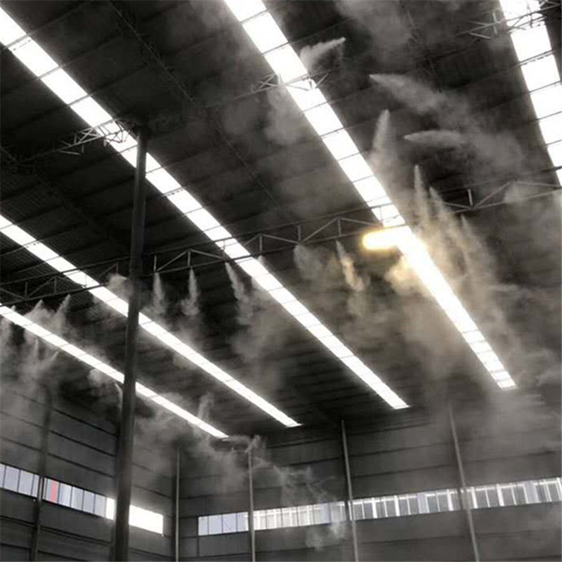 围挡喷淋系统全自动高压料场车间降尘喷洒雾化设备工地围挡喷淋