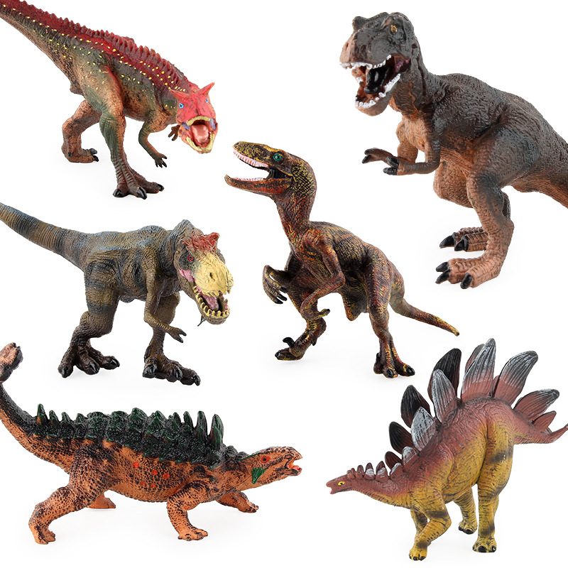 Transfronterizo nuevos niños simulación animal Jurásico dinosaurio modelo de juguete múltiple caminar sólido Tyrannosaurus