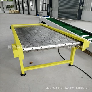 冲孔式链板输送机 链板式输送流水线装车爬楼输送设备不锈钢链板
