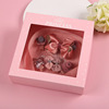 Children's hair accessory, box with bow, hairgrip, headband, hair rope, set, jewelry, Korean style