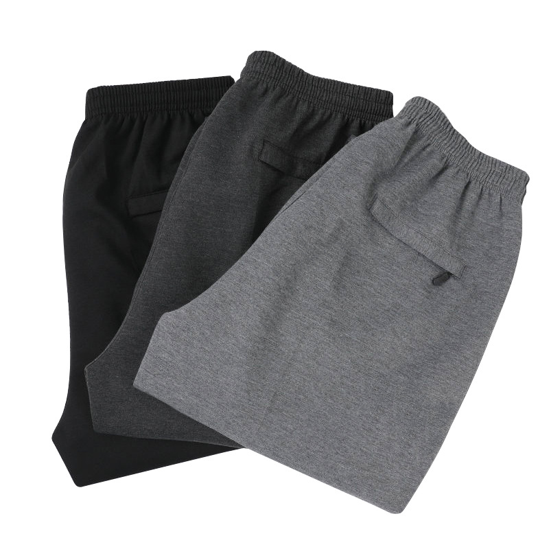Pantalones deportivos de verano, primavera y otoño para hombre, talla grande, cintura alta, pierna recta, forro polar para otoño e invierno, casual, cintura alta, adelgazantes.