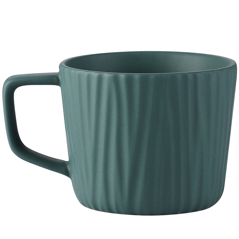 Taza de beber de cerámica traje hogar creativo sala de estar simple Nórdico Conjunto de agua taza 6 piezas traje con bandeja