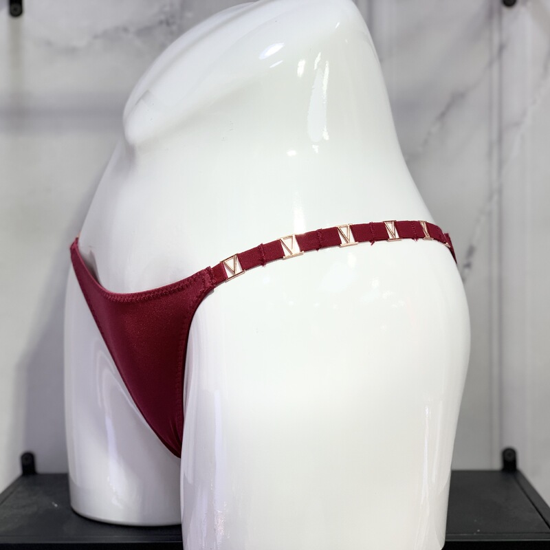 Luo Lisha's new underwear women's sexy fashion low waist solid color buckle T pants high-end underwear briefs manufacturers