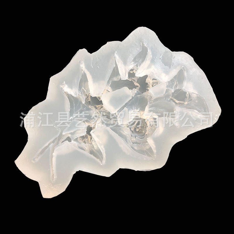 Un montón de Rosa molde de silicona DIY hecho a mano de cristal epoxi aromaterapia yeso fragante piedra Decoración de mesa Accesorios