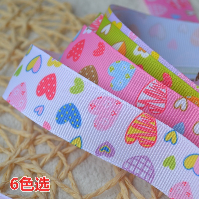 25mm心形涤纶罗纹带 LX034姚明螺纹织带 心型螺纹带