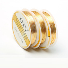 0.3mm0.4mm0.5mm保色铜线现货批发diy手工串珠铜线饰品定型铜丝线