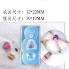 Transparent silica gel nail decoration for manicure with bow, three dimensional mold, internet celebrity, with little bears