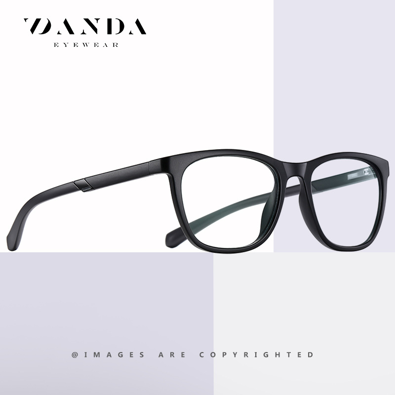 Wanda nuevo anti-Luz Azul gafas TR2310 hombres retro gafas lisas primavera pierna sin clip de la cara gafas de ordenador