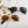 Sunglasses suitable for men and women, metal glasses solar-powered, wholesale
