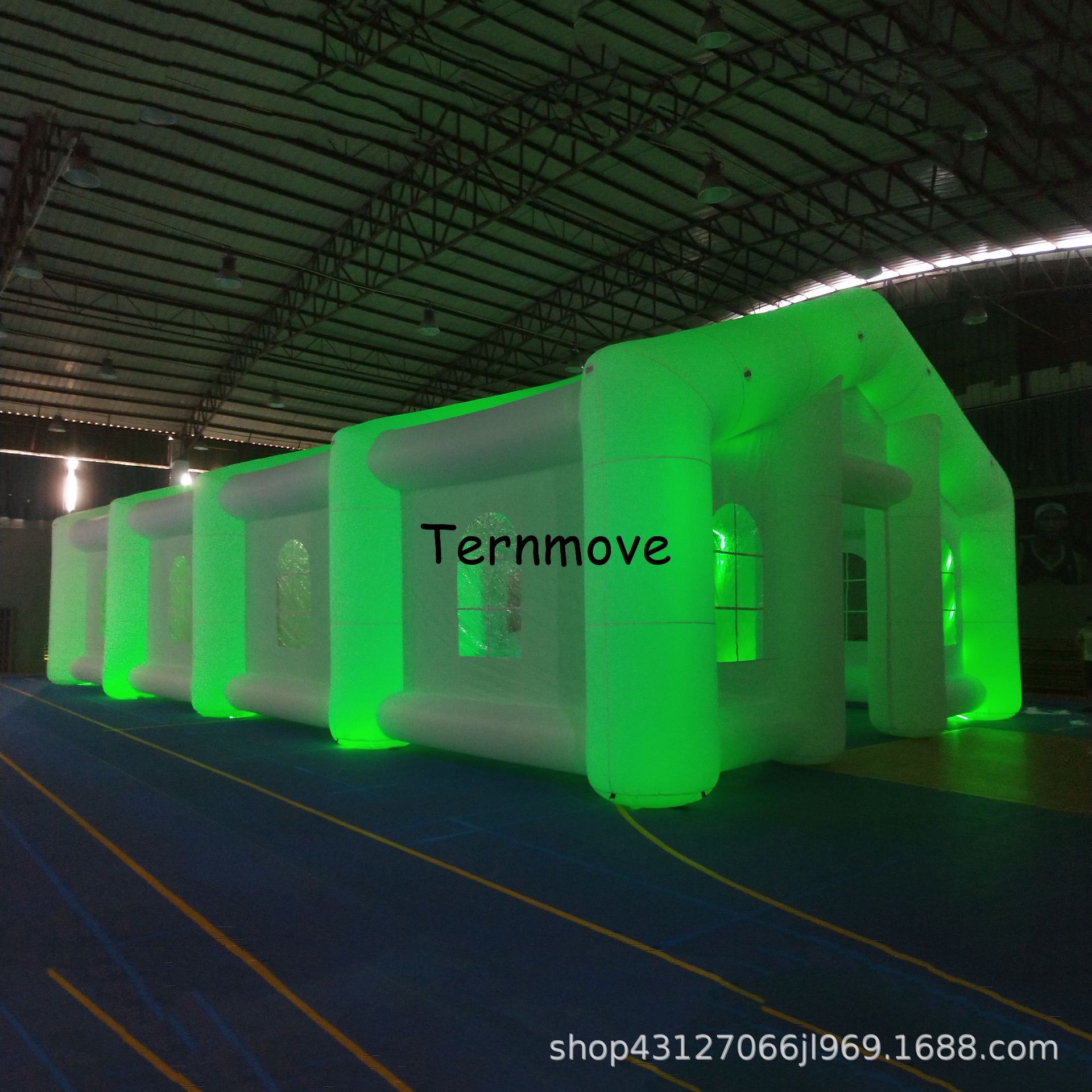 led 夜光充气烤漆房过滤无尘发光喷漆帐篷inflatable spray tent