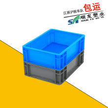 蓝色eu箱 欧标韩式塑胶汽配eu箱 400*300*120欧标eu加厚型标准框