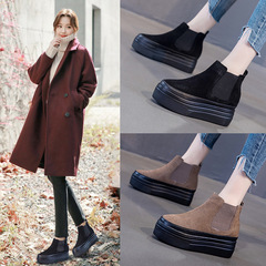 Fall/Winter New Arrival Women's Height-Increasing Chelsea Boots | Casual Genuine Leather Shoes | Popular Online Short Boots – Available for Drop Shipping