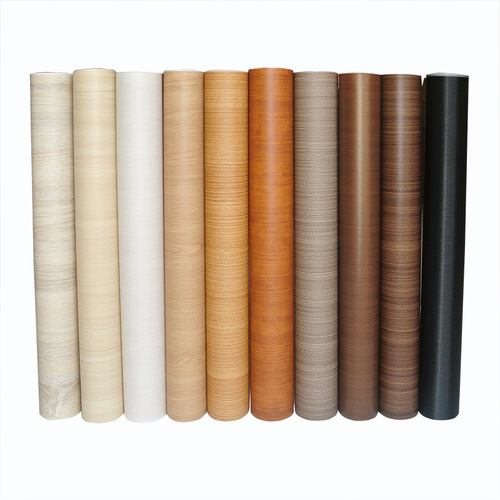 Wood grain wallpaper sticker self-adhesive simulation waterproof thickened background wall kitchen cabinet wooden door table old furniture renovation