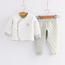 新生婴儿保暖衣服纯棉初生春秋和尚服宝宝秋衣秋裤内衣套装秋冬装