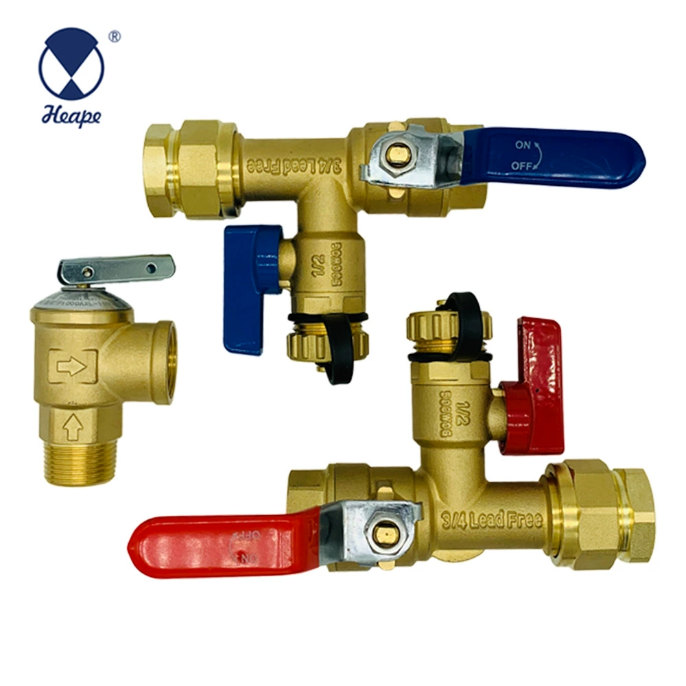 Hanpu 3/4 ''Американский клапан холодной и горячей воды, бессвинцовая медь C46500 с защитным клапаном для резервуара для воды сертификации CSA