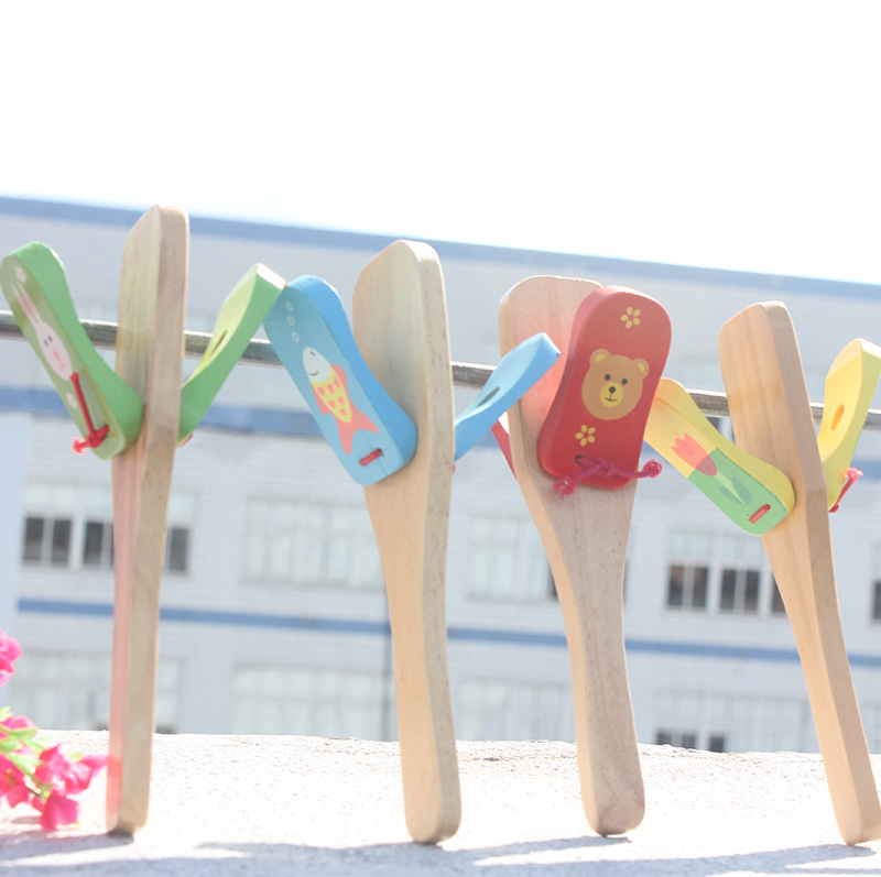 Artesanía de madera mango largo tablero de sonido Infantil Educación Temprana juguete de madera instrumento musical instrumento de percusión de sonido para niños al por mayor