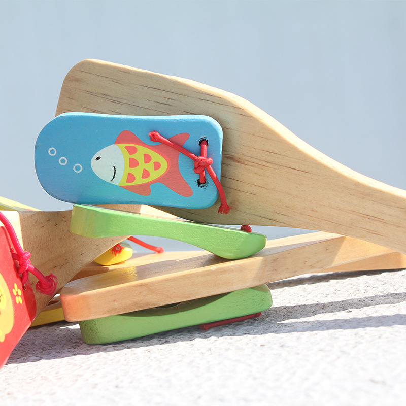 Artesanía de madera mango largo tablero de sonido Infantil Educación Temprana juguete de madera instrumento musical instrumento de percusión de sonido para niños al por mayor