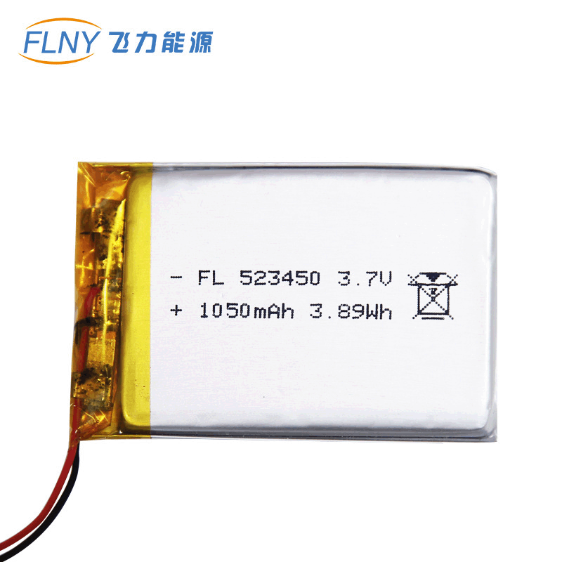 聚合物FL523450电池1050mah声卡行车记录仪智能玩具飞力锂电池