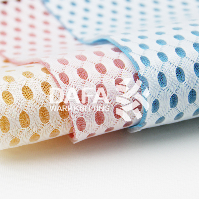 透气孔网布轻薄床垫面料服装鞋材用复合三明治网眼布