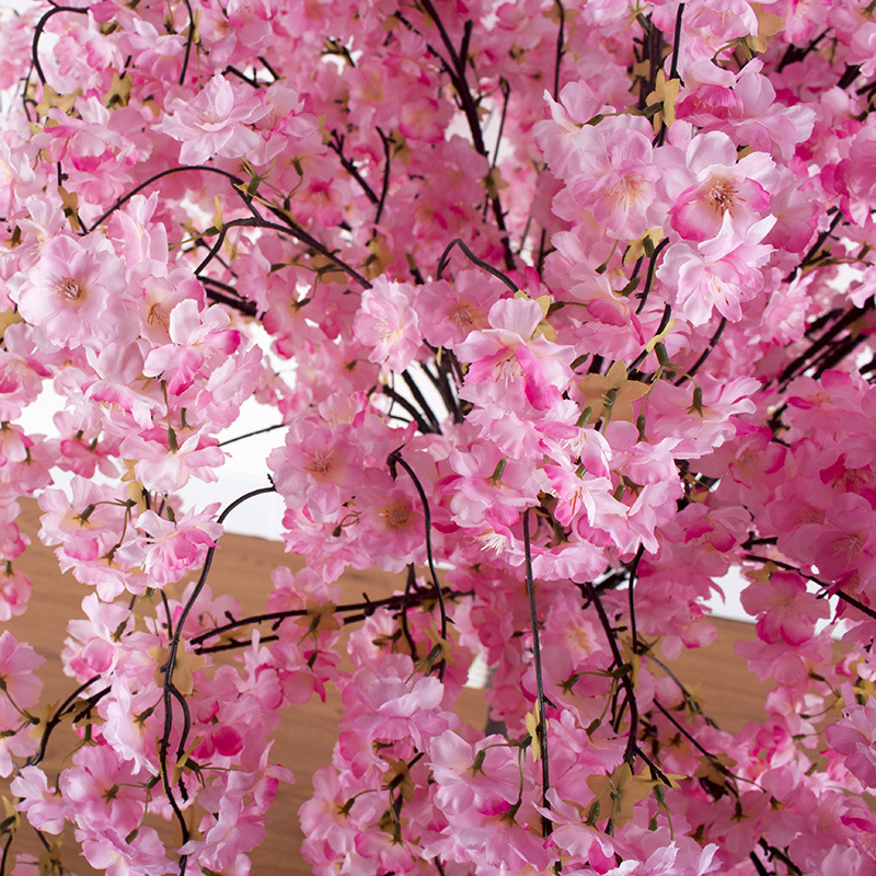 Cerezo de simulación colgante decoración de mesa restaurante decoración de boda árbol interior flor falsa árbol simulación cerezo