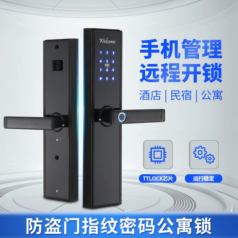 Умный дверной замок TTLOCK с дистанционным доступом через приложение Tongtong, отпечаток пальца, гостиничный IC-карта, замок appartement homestay