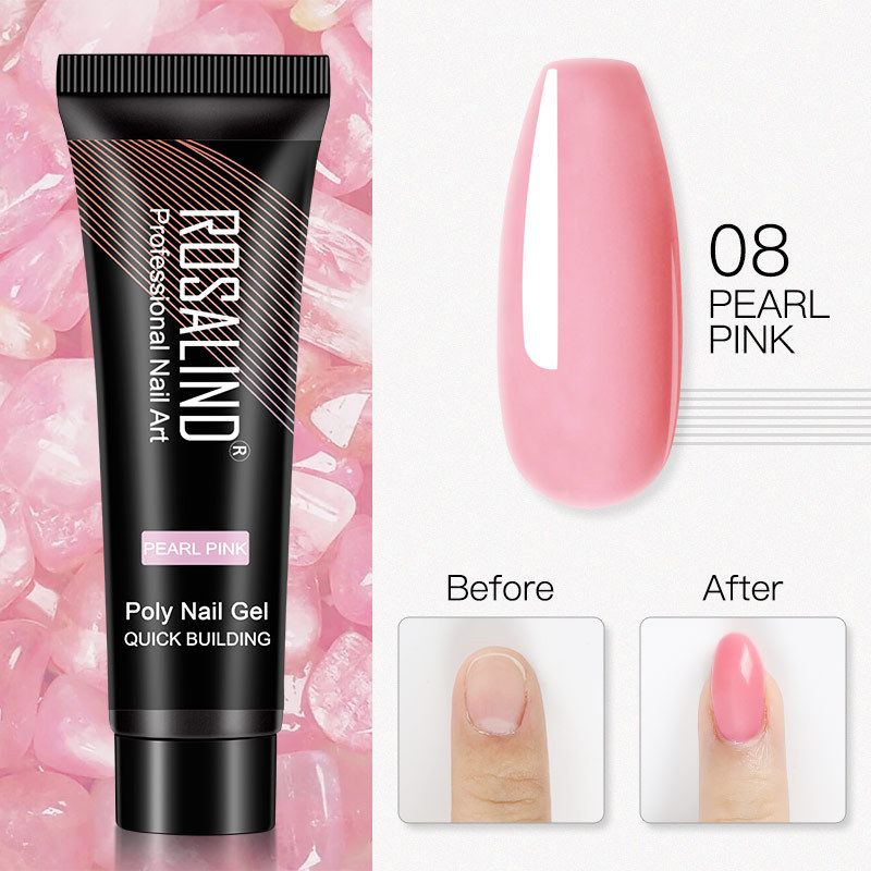 ROSALIND pegamento de extensión de uñas rápido transfronterizo pegamento de cristal pegamento de fototerapia pegamento de extensión pegamento de esmalte de uñas sin papel especial