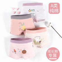 儿童内裤女童2宝宝内衣纯棉平角3岁女孩小孩婴儿四角小童不夹PP