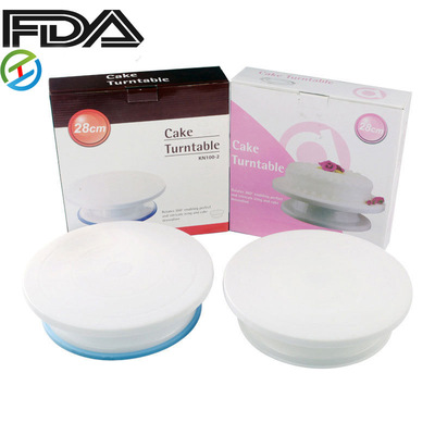 baking kit Turntable rotate PP Plastic mounting 10 Inch cake turntable cake decorating