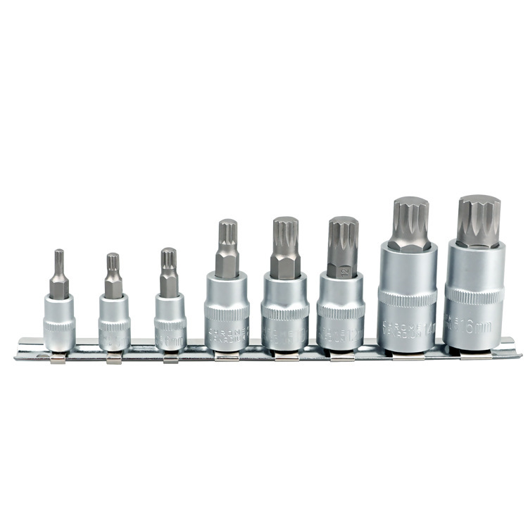 8件套公英制压批套筒 4-16mm套筒套装 扳手专用套筒