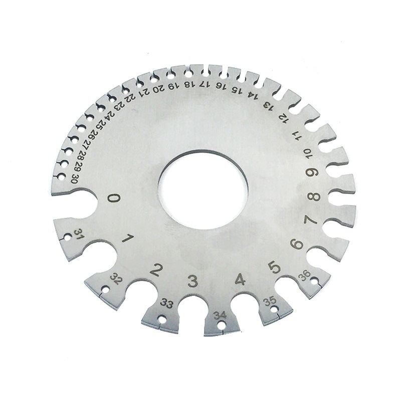 DIY新品不锈钢线径规 线规 测量规 硬化处理测径规