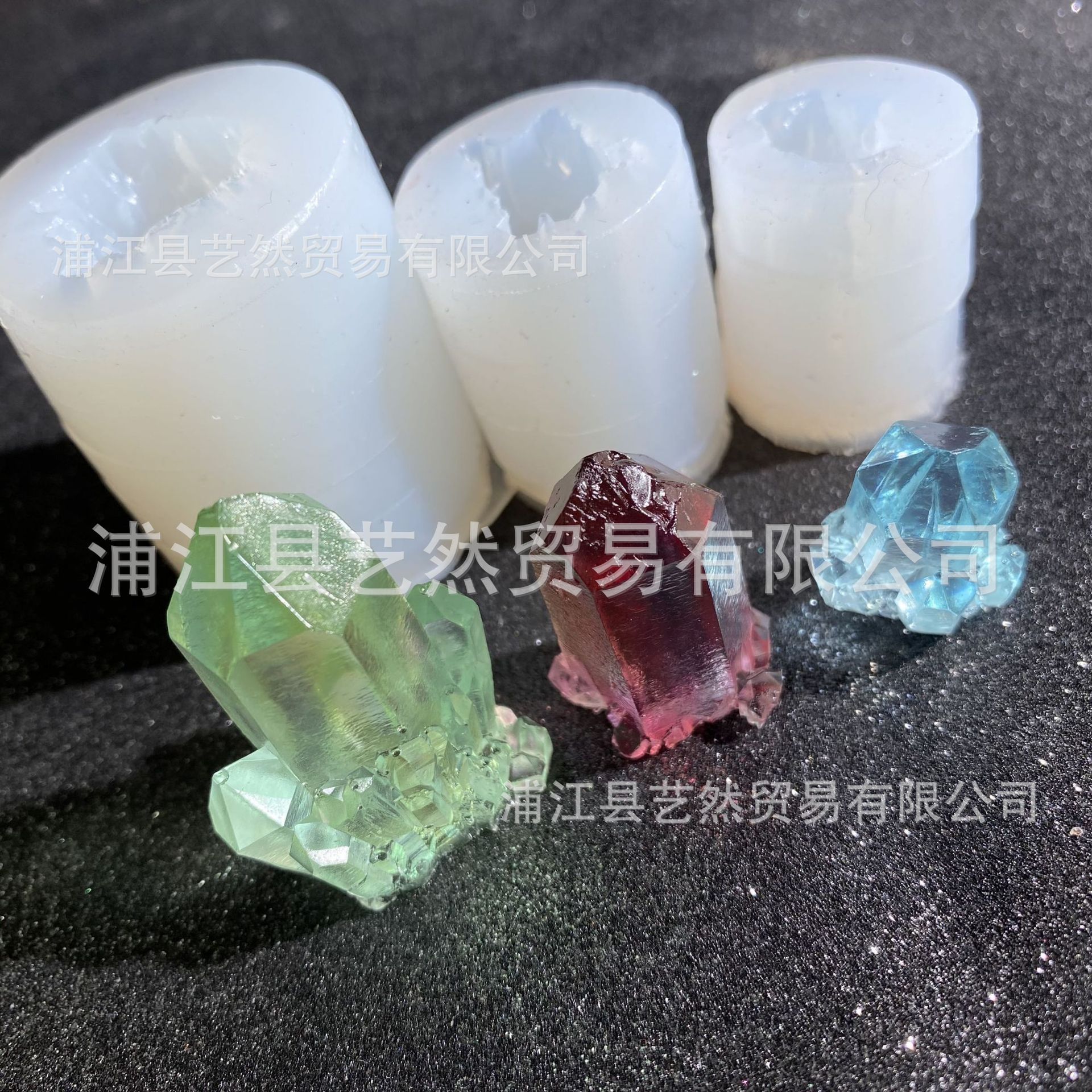 Artificial cristal natural racimo original piedra decoración cristal epoxi cristal racimo iceberg cristal epoxi molde de silicona