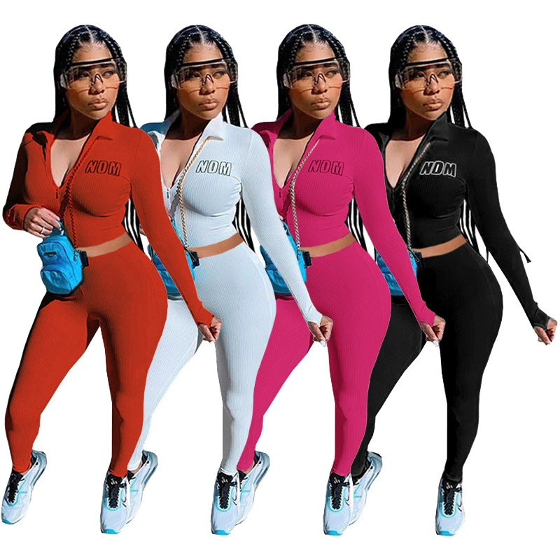 G8032 европейский и американский осенний Новый Модный повседневный женский костюм из двух частей с принтом в виде ямы