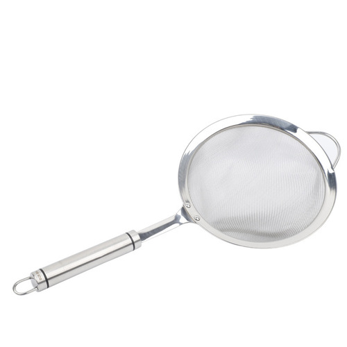 Wide edge straight grain twill oil grid soy milk bird's nest filter colander 201 stainless steel drain mesh kitchen oil separator