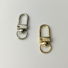 源头工厂 锌合金五金勾扣 包链条 3分门扣钩扣挂扣烤漆彩色钥匙扣