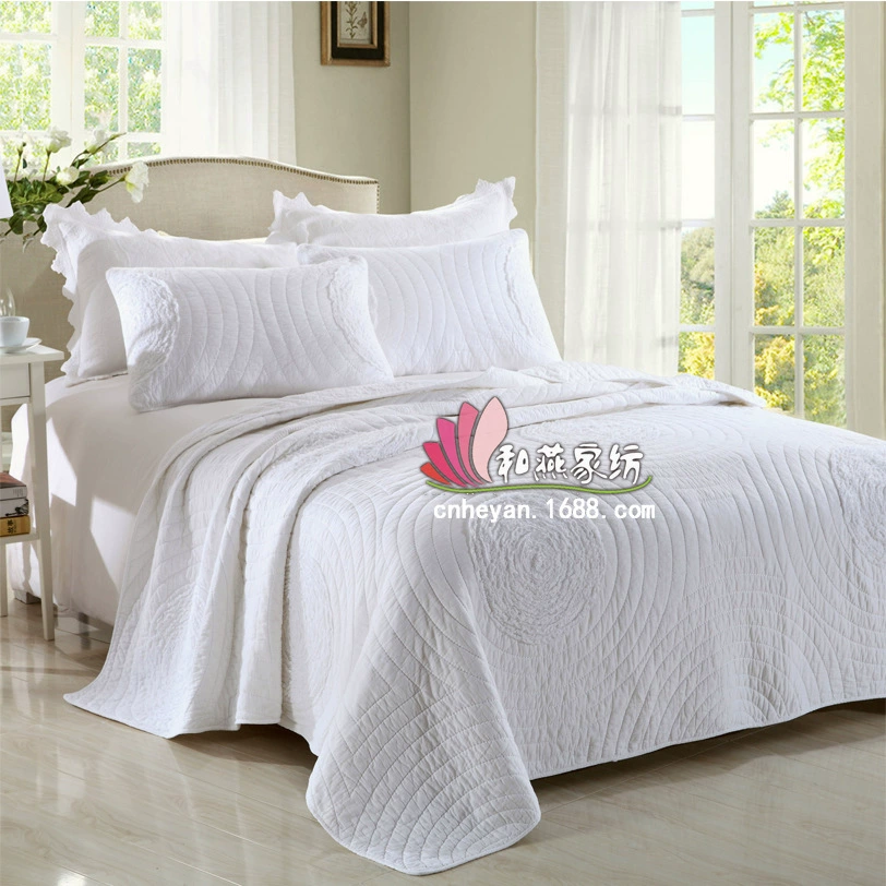 Quilted set handmade, bedding, 3-piece set, American style