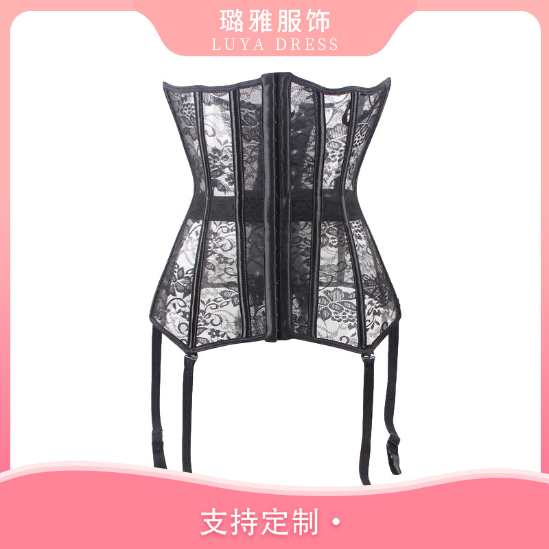 Sexy Lingerie Garter Stockings Lace Belly Belt Shapewear Belly Belt Thin Sexy Translucent Shapewear
