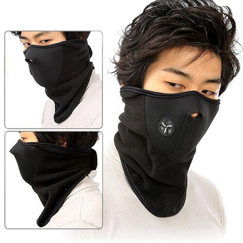 Mask ski dustproof motorcycle bicycle scarf UV winter sports hood fleece riding mask