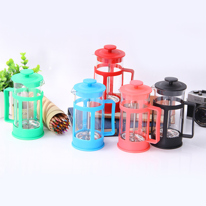 Factory new French multi-functional coffee press filter pot with tea compartment plastic tea maker French press pot wholesale Factory new French multi-functional coffee press filter pot with tea compartment plastic tea maker French press pot wholesale